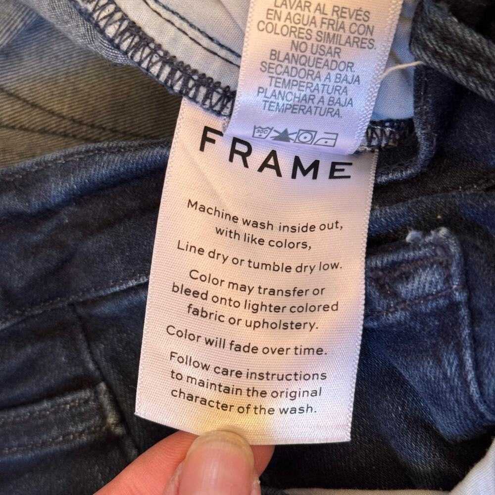 Frame Denim Le Skinny De Jeanne Dark Wash Blue Denim Jeans Women’s Size 28 - Picture 11 of 11